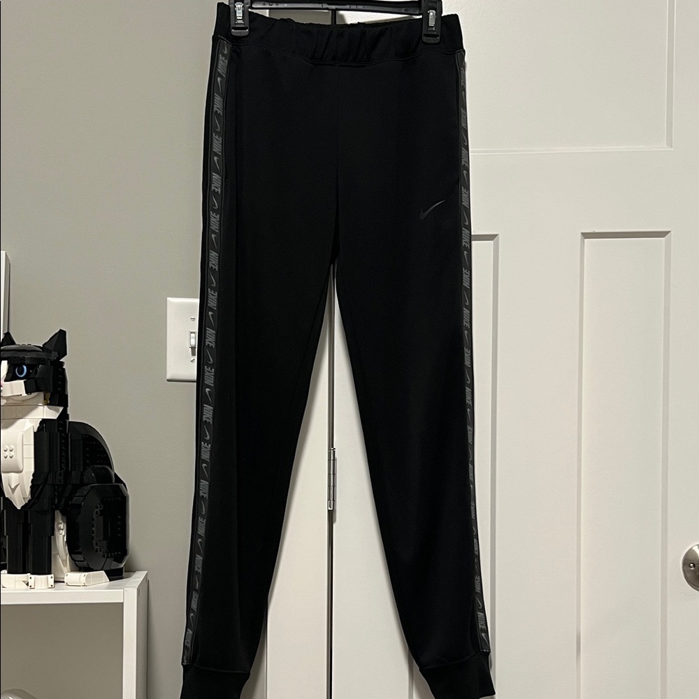 Nike Black Track Pants with Side Logo Tape